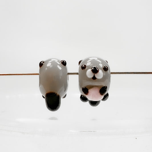 Chibi Handmade Glass Beads - Sea Otter-The Bead Gallery Honolulu