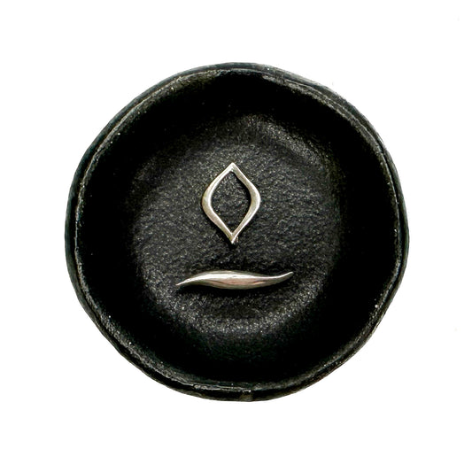 Tiny Flame Toggle (Sterling Silver) - 1 set-The Bead Gallery Honolulu
