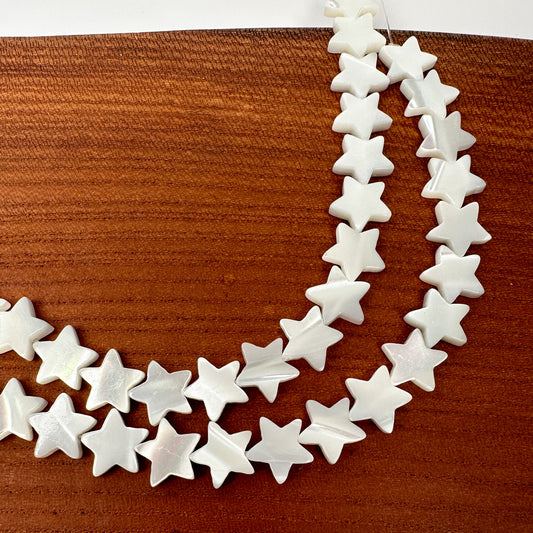 Mother of Pearl 10mm Star Bead - 1 pc.-The Bead Gallery Honolulu