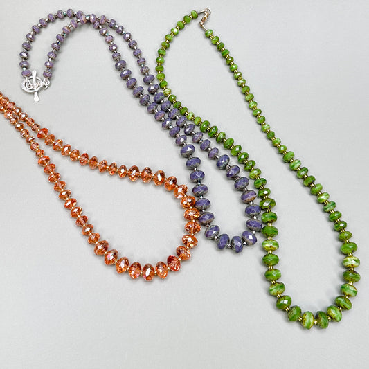 Autumn with Aloha: Czech Glass Graduated Beads (3 Color Options) - 1 Set-The Bead Gallery Honolulu