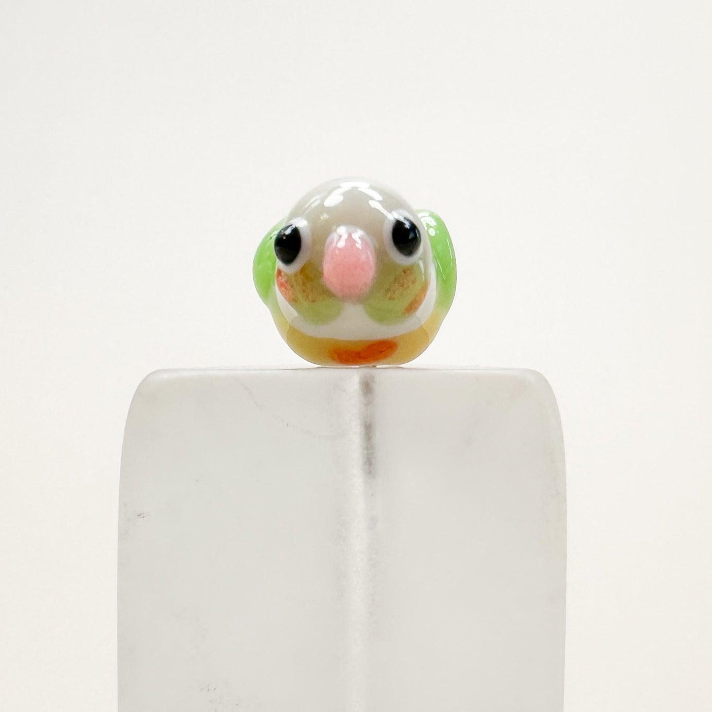 Chibi Handmade Glass Beads - Parakeet - 1 pc.-The Bead Gallery Honolulu