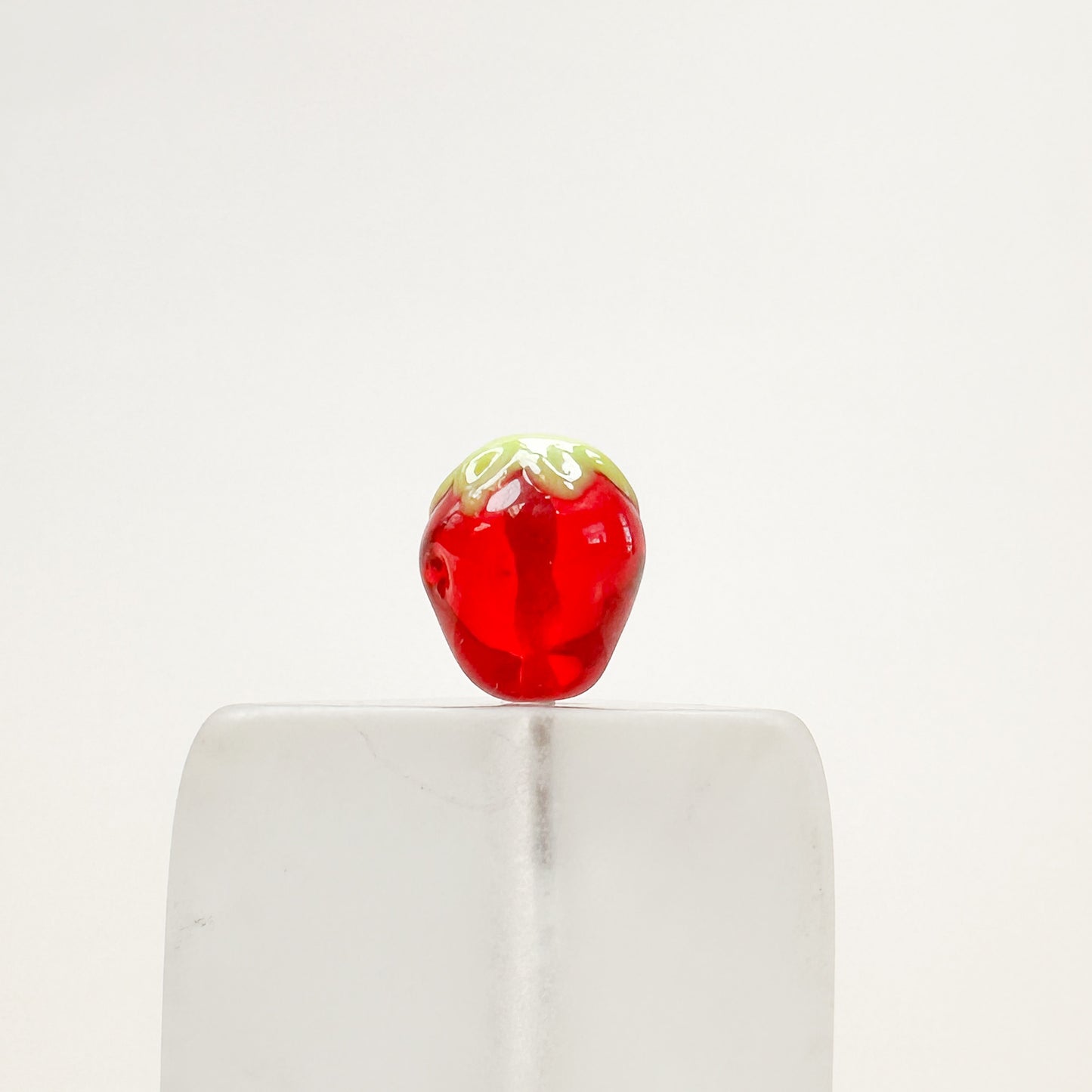 Chibi Handmade Glass Beads - Strawberry-The Bead Gallery Honolulu