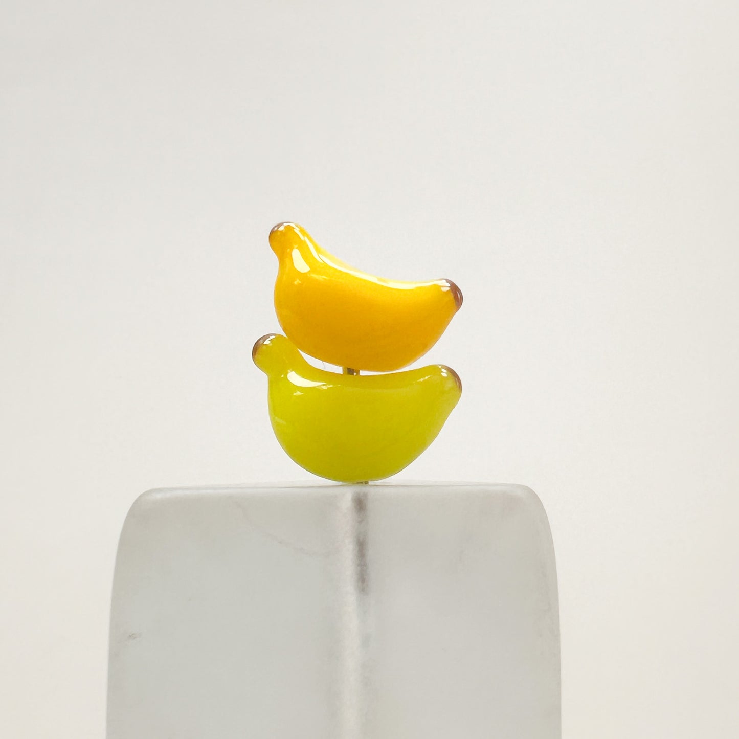 Chibi Handmade Glass Beads - Banana-The Bead Gallery Honolulu