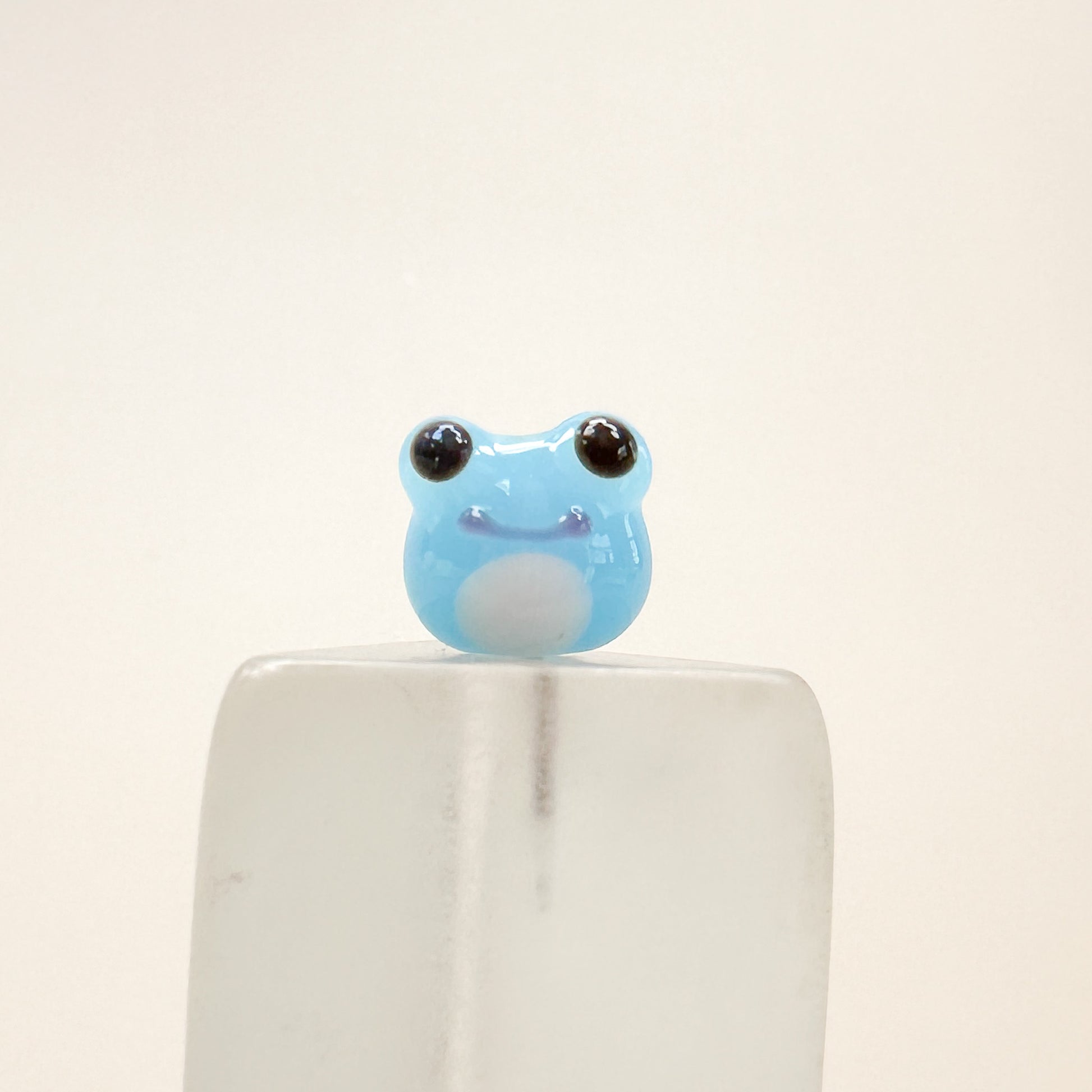 Chibi Handmade Glass Beads - Frog (3 Color Options)-The Bead Gallery Honolulu