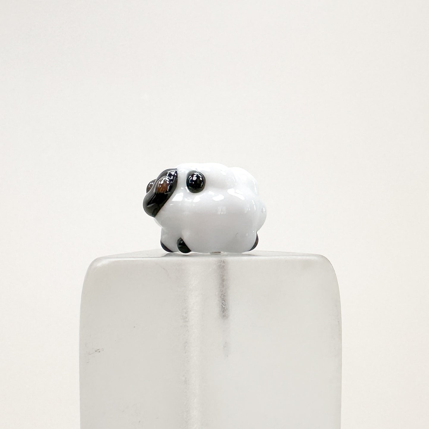 Chibi Handmade Glass Beads - Sheep (2 Color Options) - 1 pc.-The Bead Gallery Honolulu