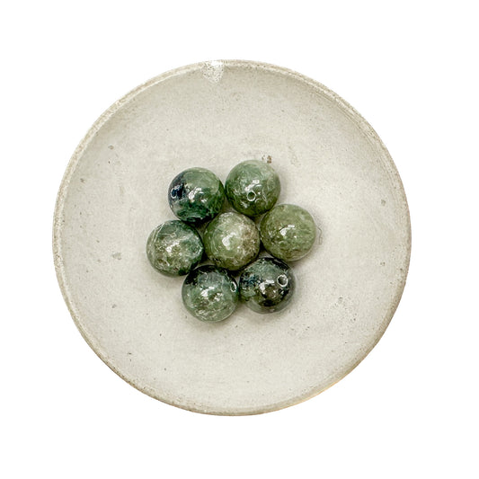 Green Kyanite 10mm Smooth Round Bead - 1 pc.-The Bead Gallery Honolulu