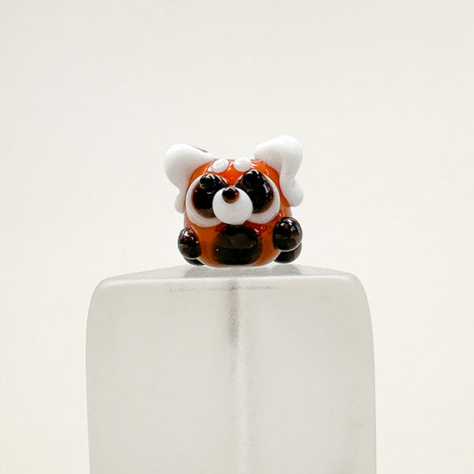 Chibi Handmade Glass Beads - Red Panda (Firefox)-The Bead Gallery Honolulu