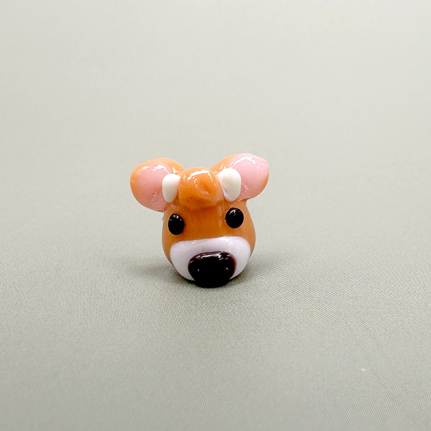 Chibi Handmade Glass Beads - Cow (2 Color Options)-The Bead Gallery Honolulu