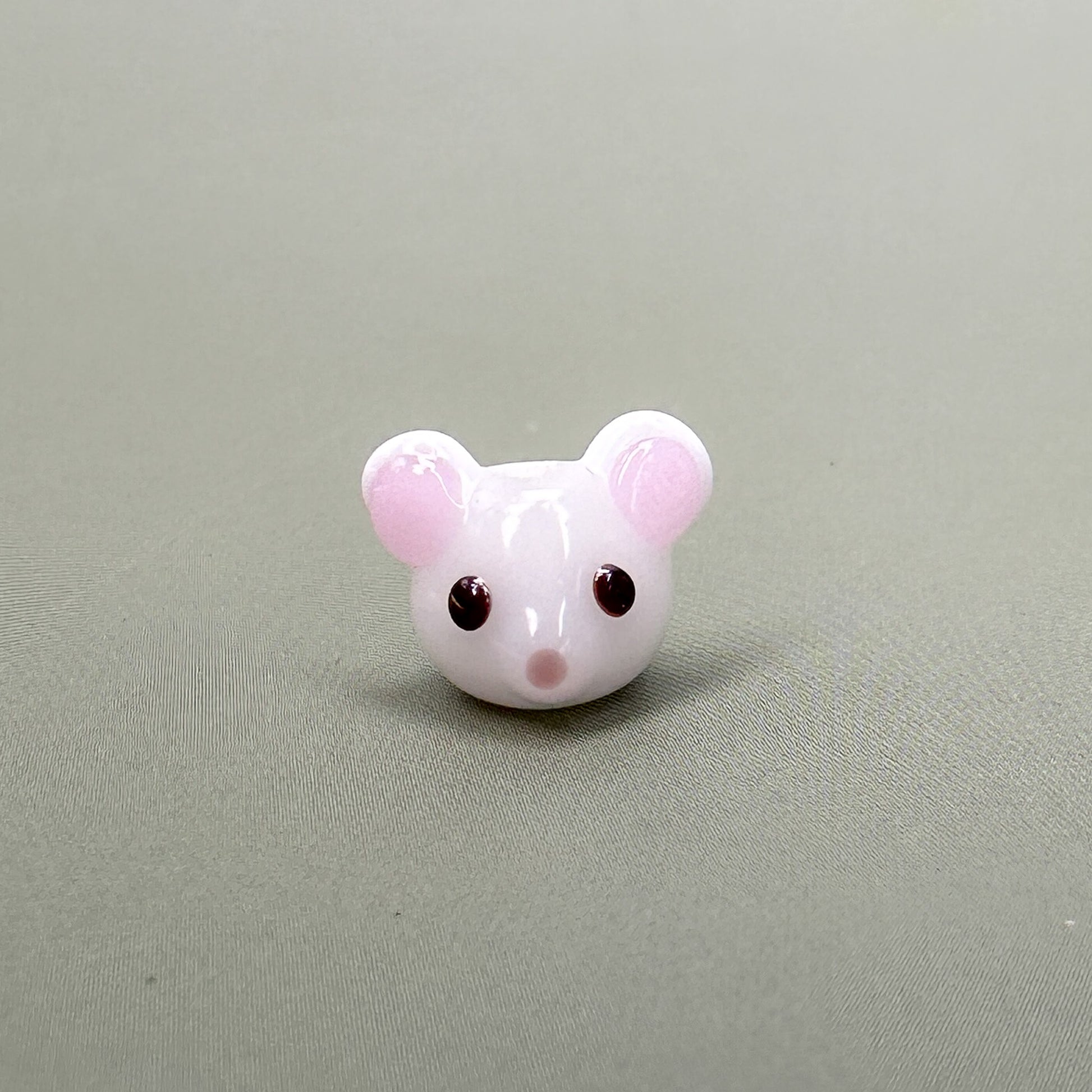 Chibi Handmade Glass Beads - Mouse-The Bead Gallery Honolulu