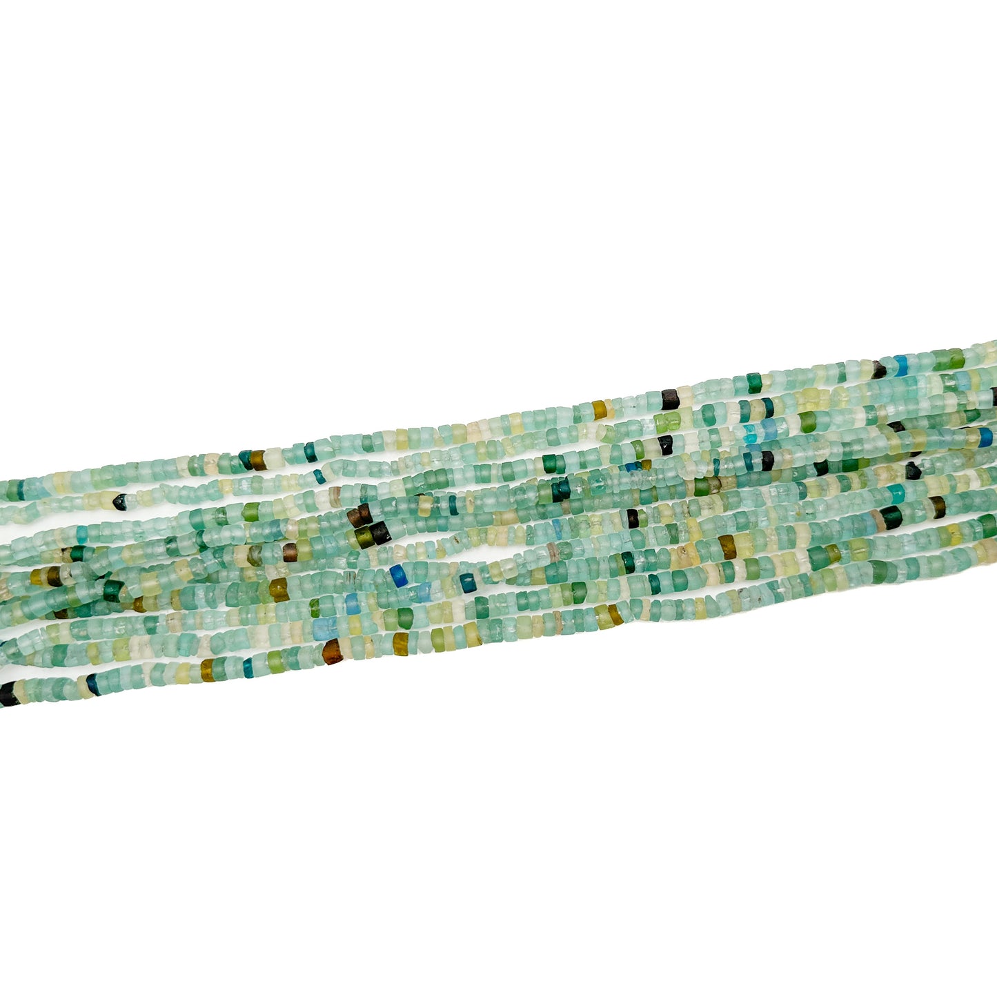 Roman Glass ~4.5mm Rondelle Bead - 1 strand-The Bead Gallery Honolulu