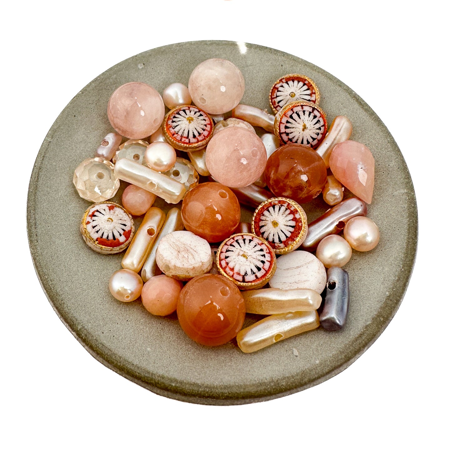 Just Peachy Bead Mix - 45 pcs. (MIX122)-The Bead Gallery Honolulu