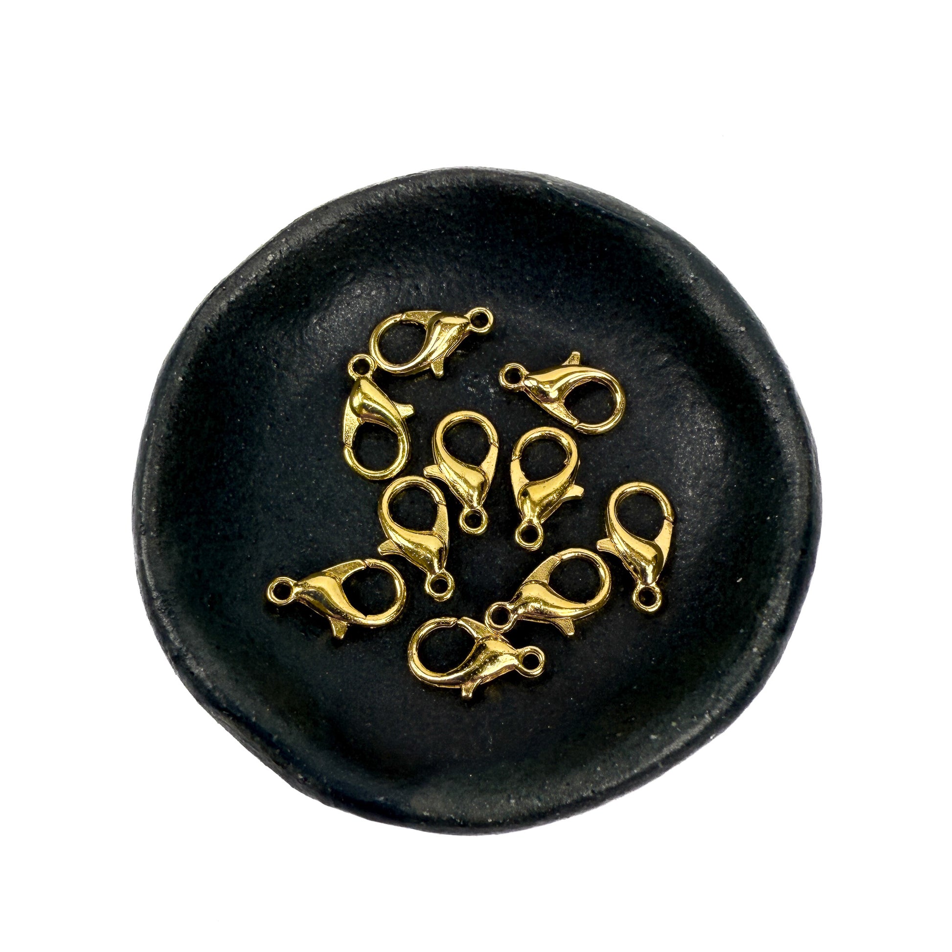 Lobster Clasp 6x12mm Plated Alloy - Gold | Silver (10 pcs/C95)-The Bead Gallery Honolulu