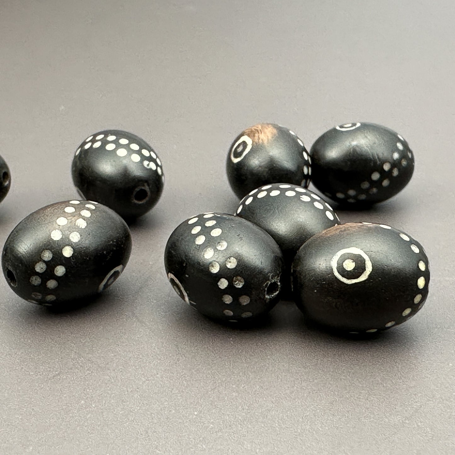 Arang Wood with Bone Inlay Bead (1 pc/P3272)-The Bead Gallery Honolulu