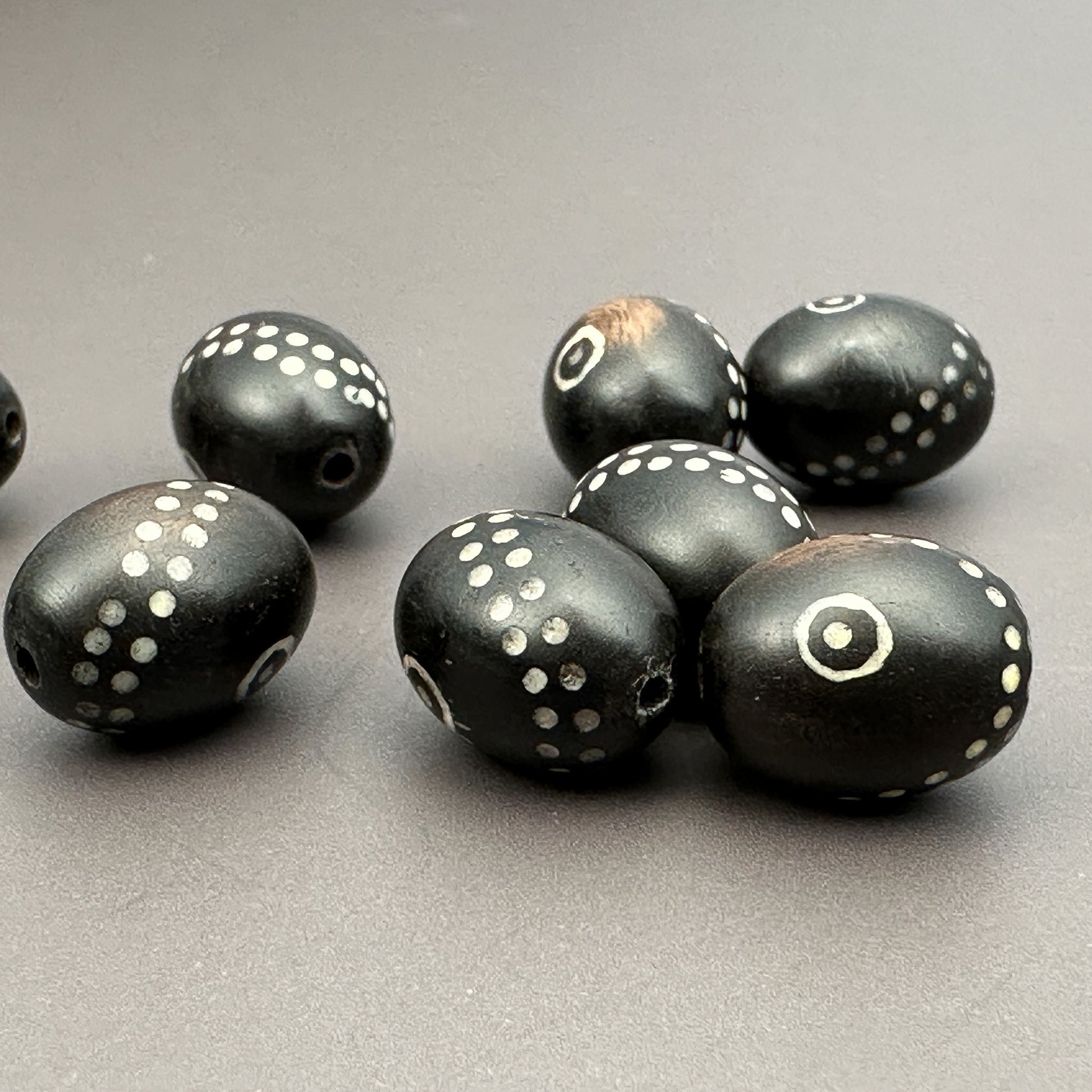 Arang Wood with Bone Inlay Bead (1 pc/P3272)-The Bead Gallery Honolulu