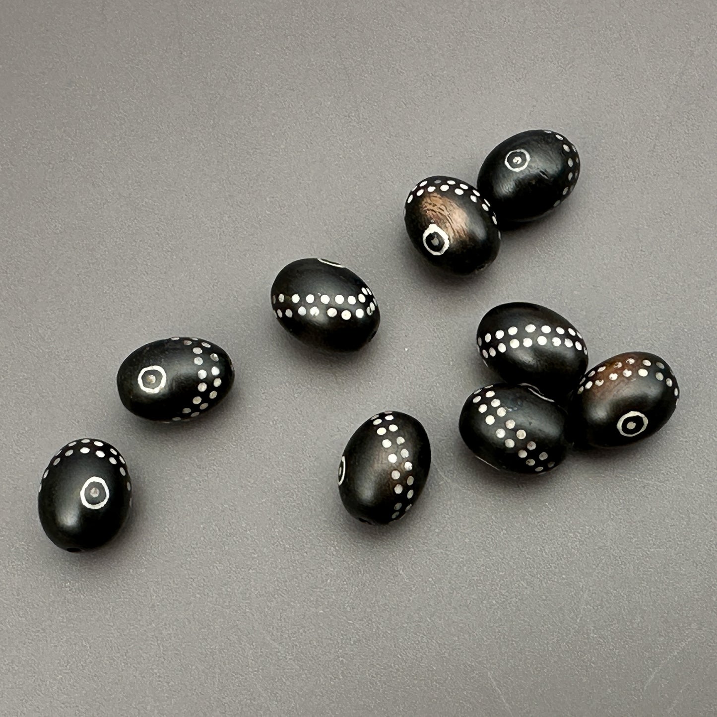 Arang Wood with Bone Inlay Bead (1 pc/P3272)-The Bead Gallery Honolulu