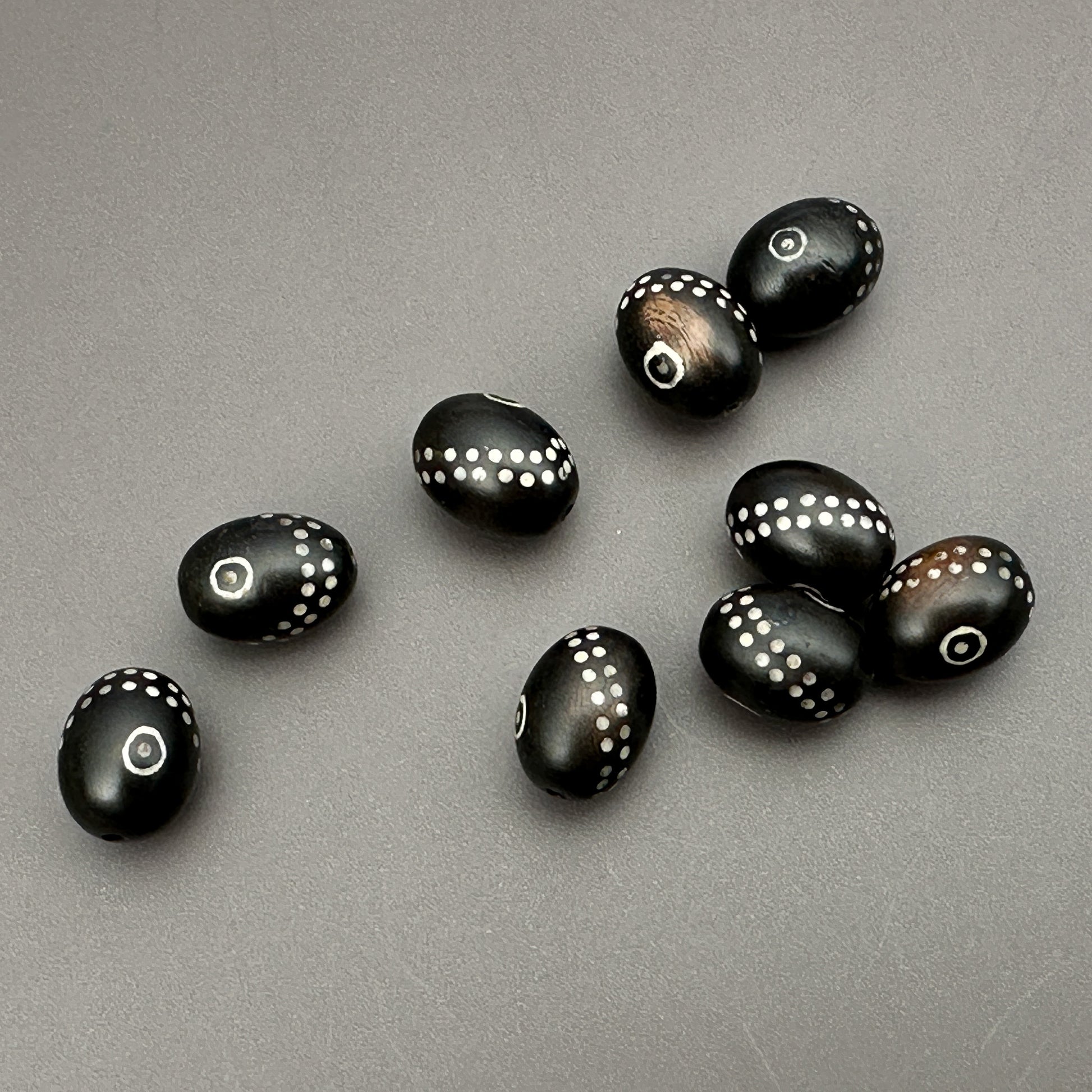 Arang Wood with Bone Inlay Bead (1 pc/P3272)-The Bead Gallery Honolulu