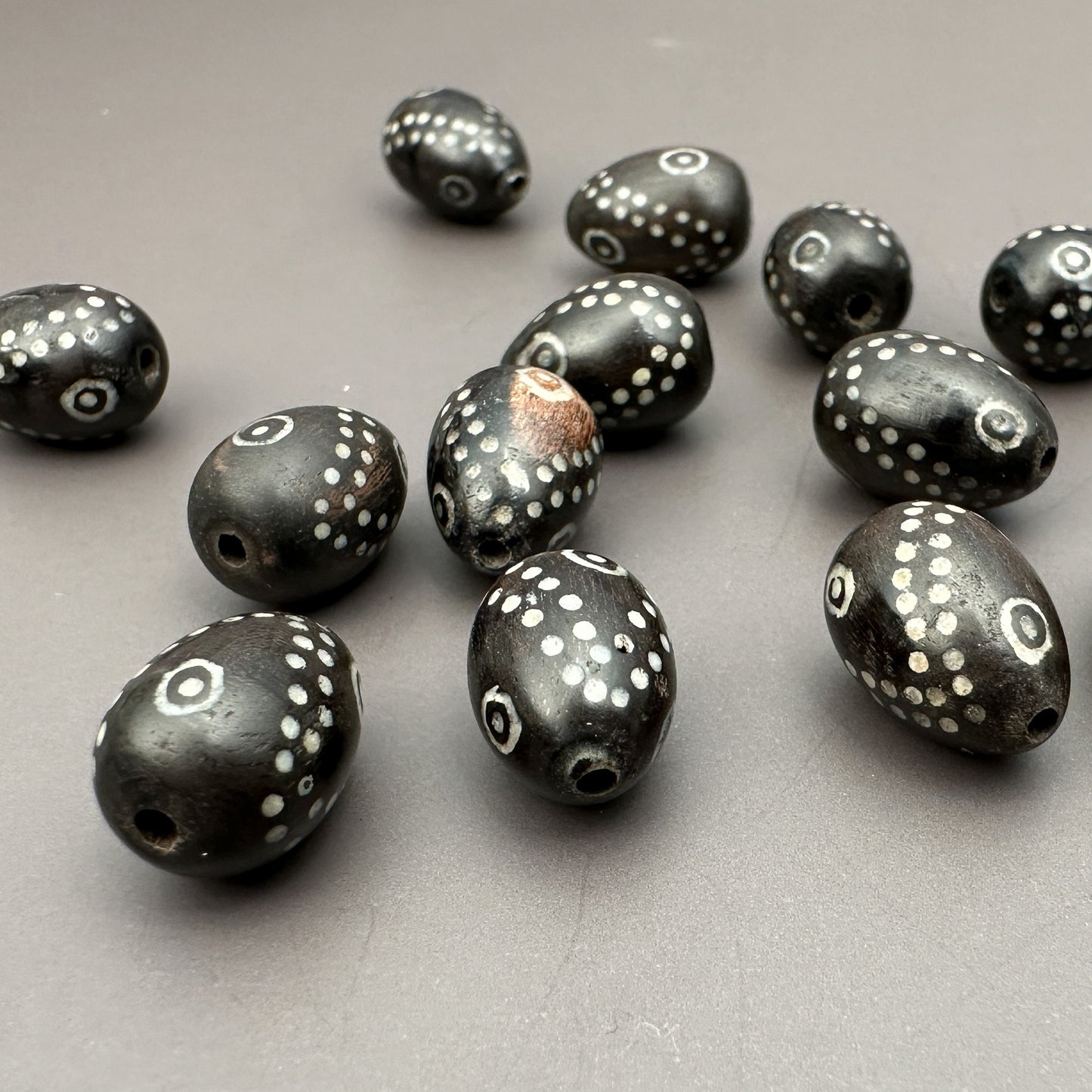 Arang Wood with Bone Inlay Bead (1 pc/P3272)-The Bead Gallery Honolulu