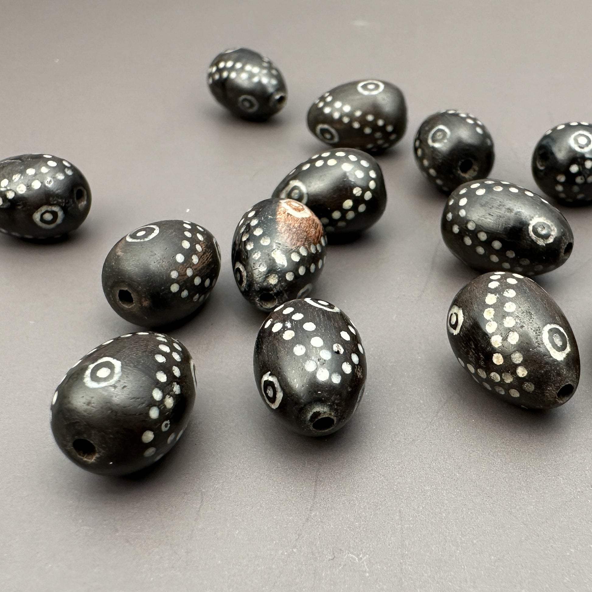 Arang Wood with Bone Inlay Bead (1 pc/P3272)-The Bead Gallery Honolulu