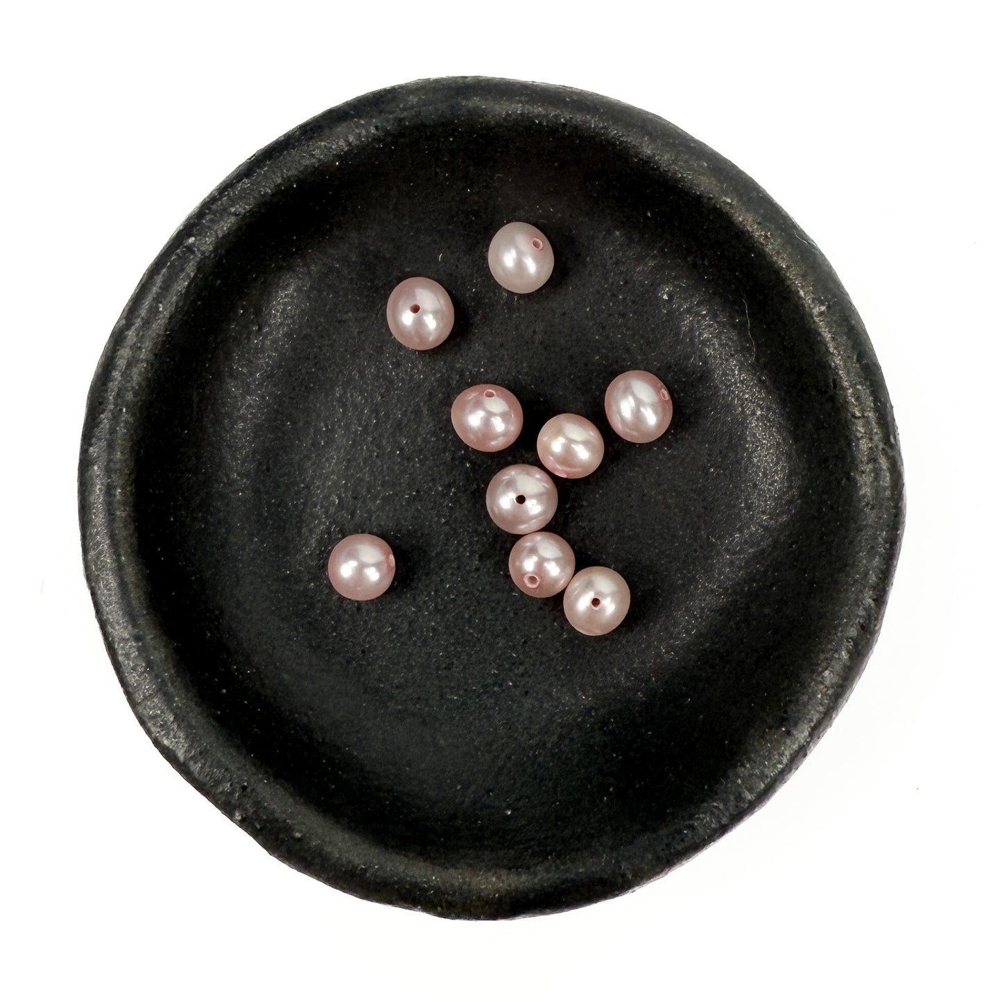 Tin Box 19: Freshwater Pearls 5mm Pink Round Beads (9 pc/P2083)-The Bead Gallery Honolulu