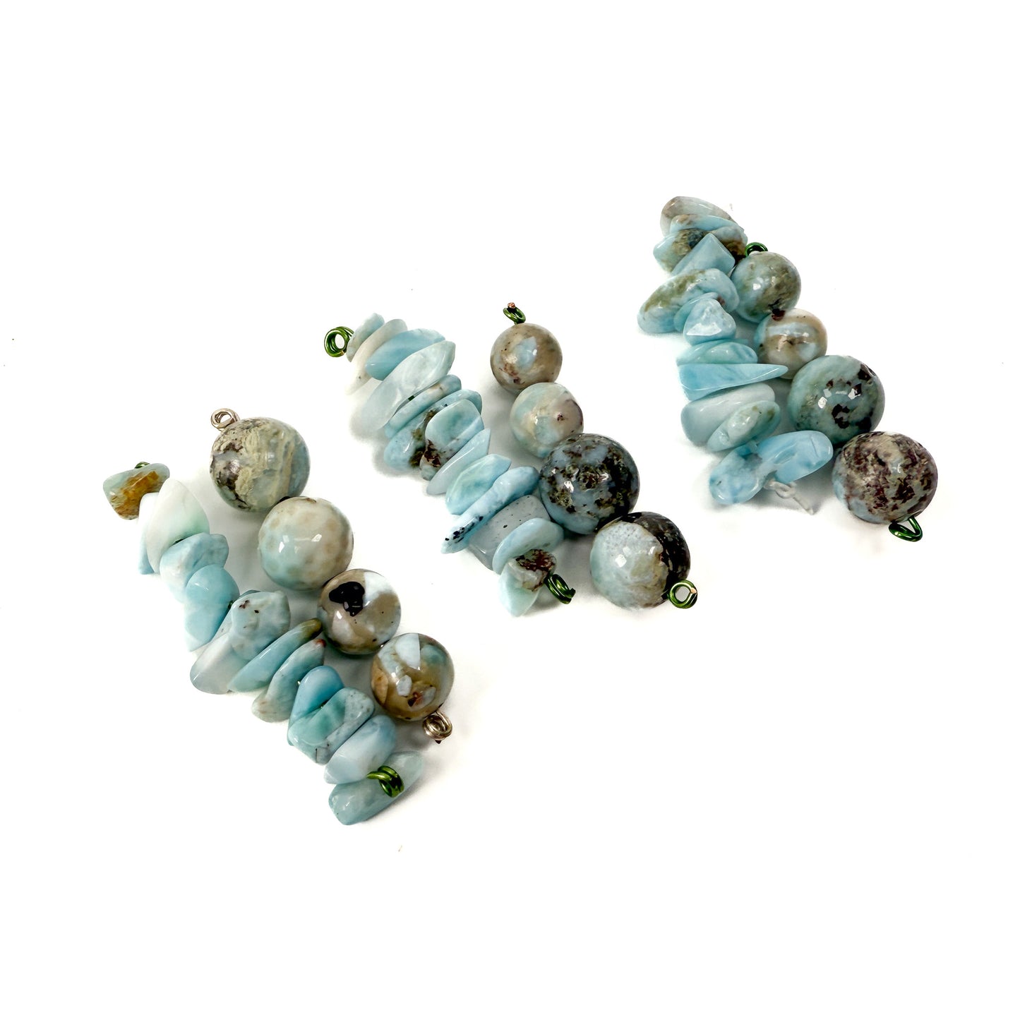 Larimar Rounds and Chips Bead Mix (MIX158)-The Bead Gallery Honolulu