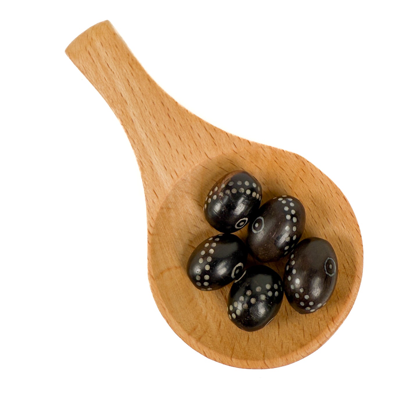 Arang Wood with Bone Inlay Bead (1 pc/P3272)-The Bead Gallery Honolulu