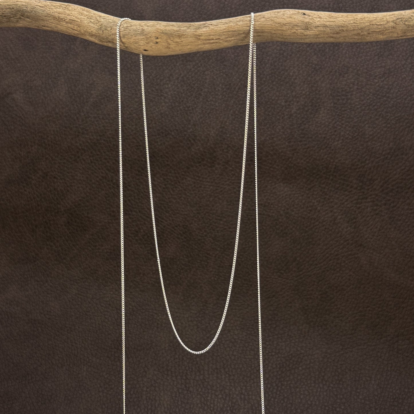 Baby Flat "Kerb" Chain - Sterling Silver (1 IN/CH193)-The Bead Gallery Honolulu