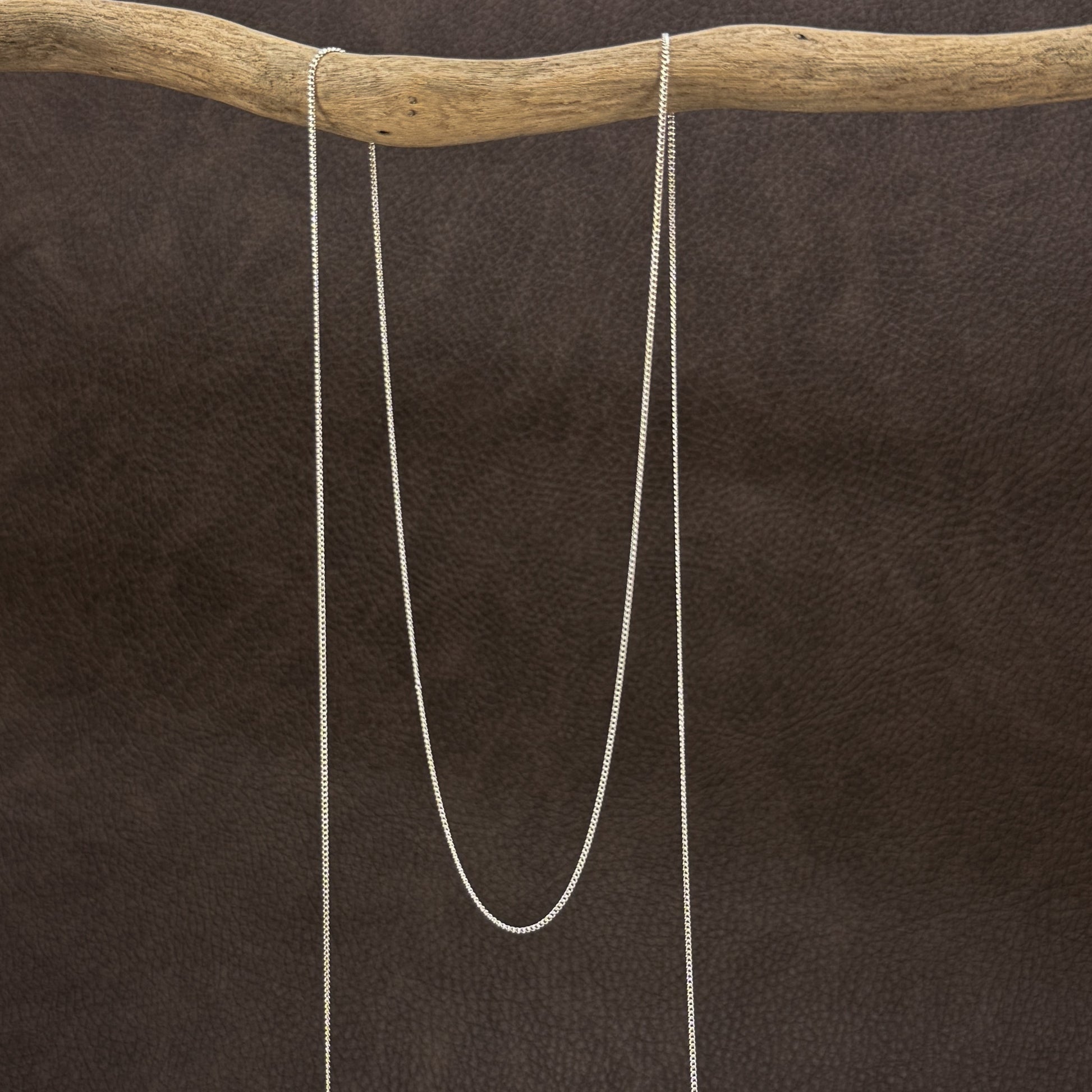 Baby Flat "Kerb" Chain - Sterling Silver (1 IN/CH193)-The Bead Gallery Honolulu