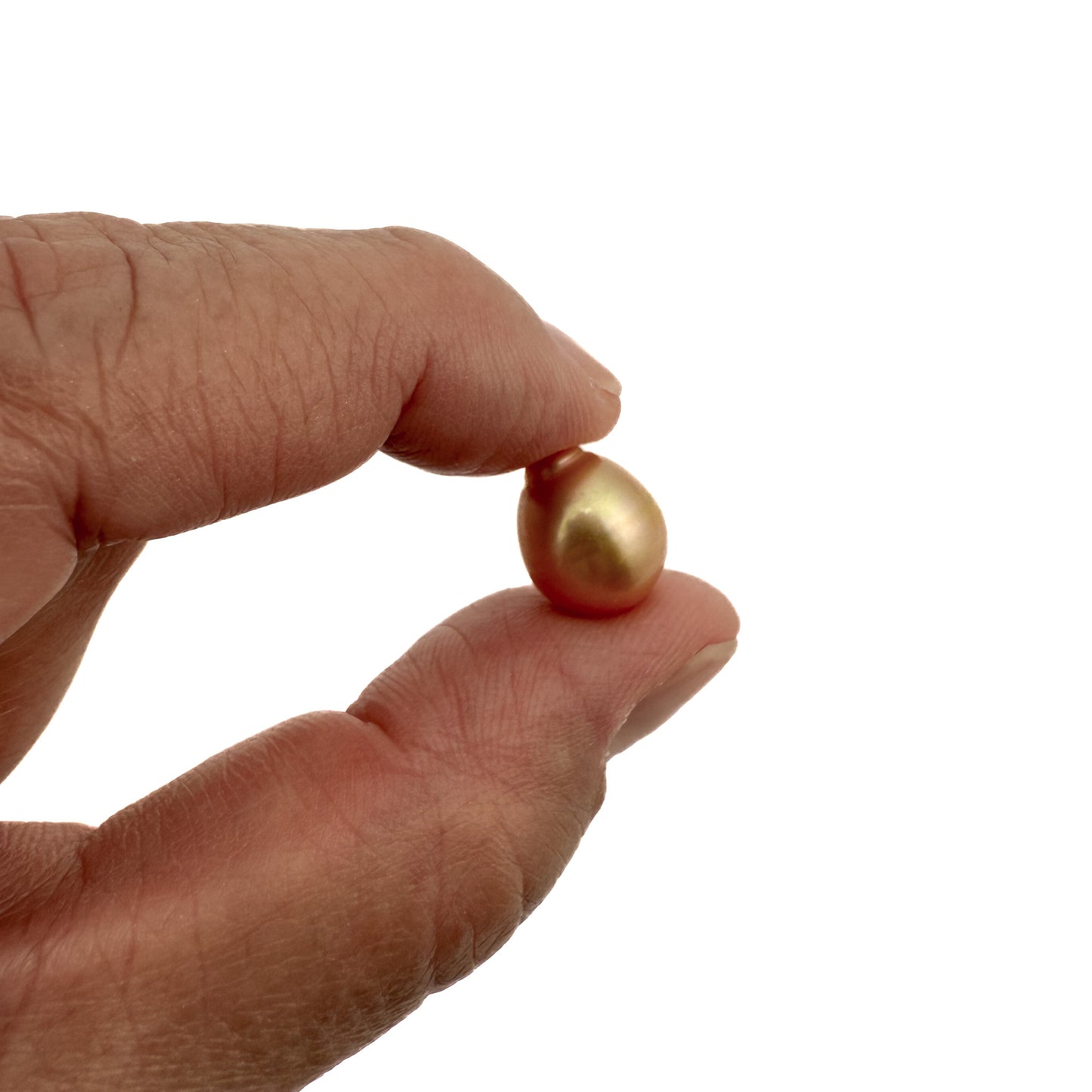 Natural South Seas 10-11mm Golden Pearl Bead (1 pc/P3431)-The Bead Gallery Honolulu