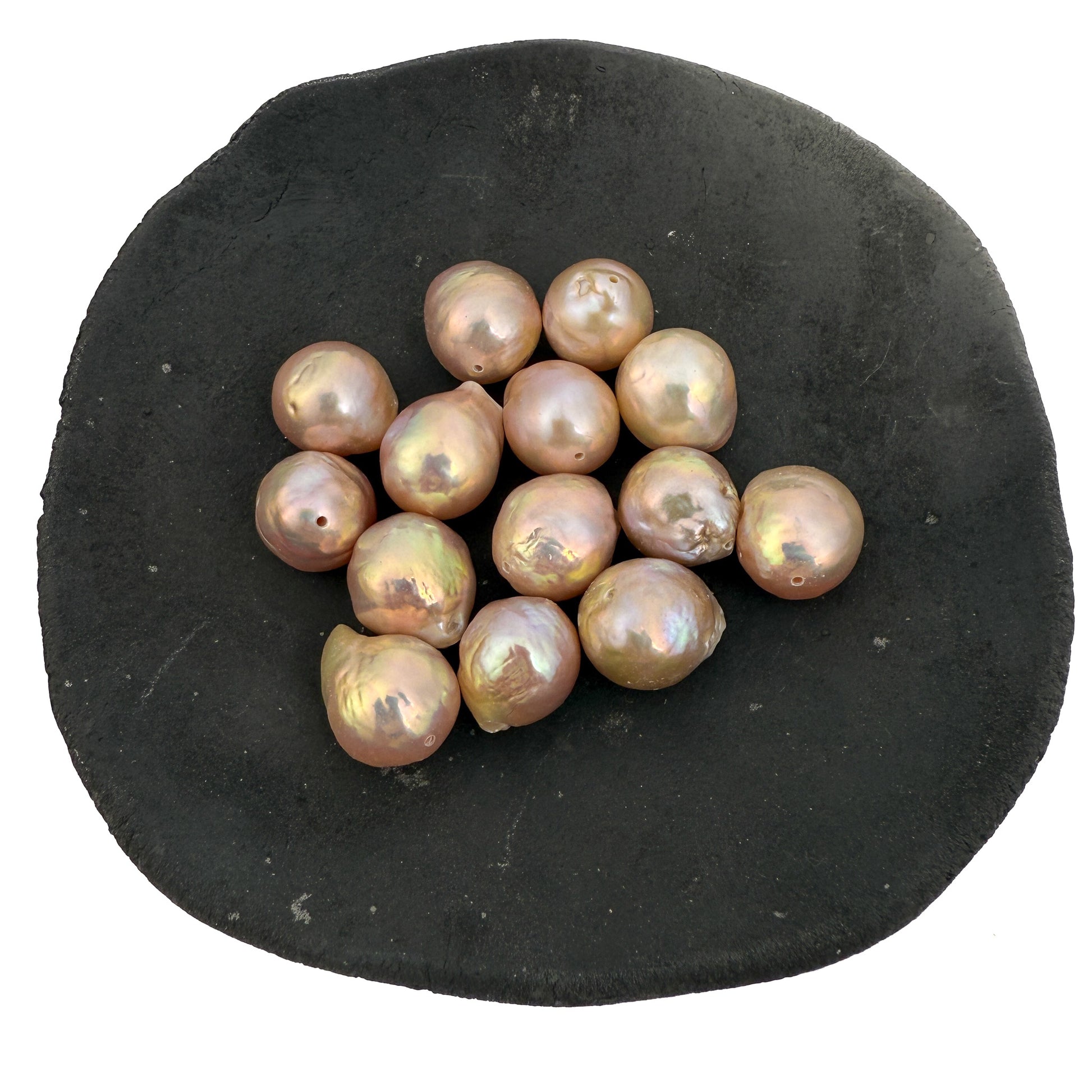 Edison Freshwater 11-13mm Golden Pink Pearl Bead (1 pc/P3432)-The Bead Gallery Honolulu