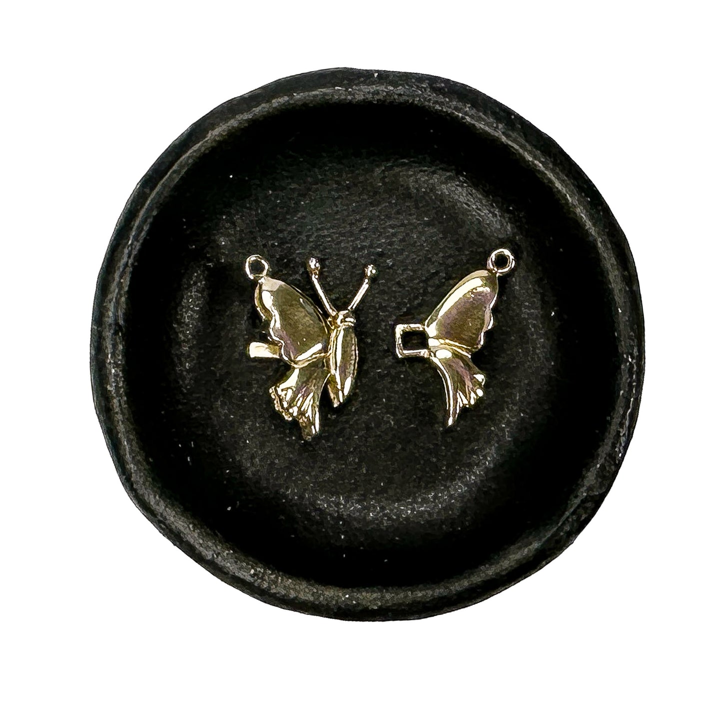 Small Butterfly Hook and Eye Clasp (2 Metals) - 1 set-The Bead Gallery Honolulu