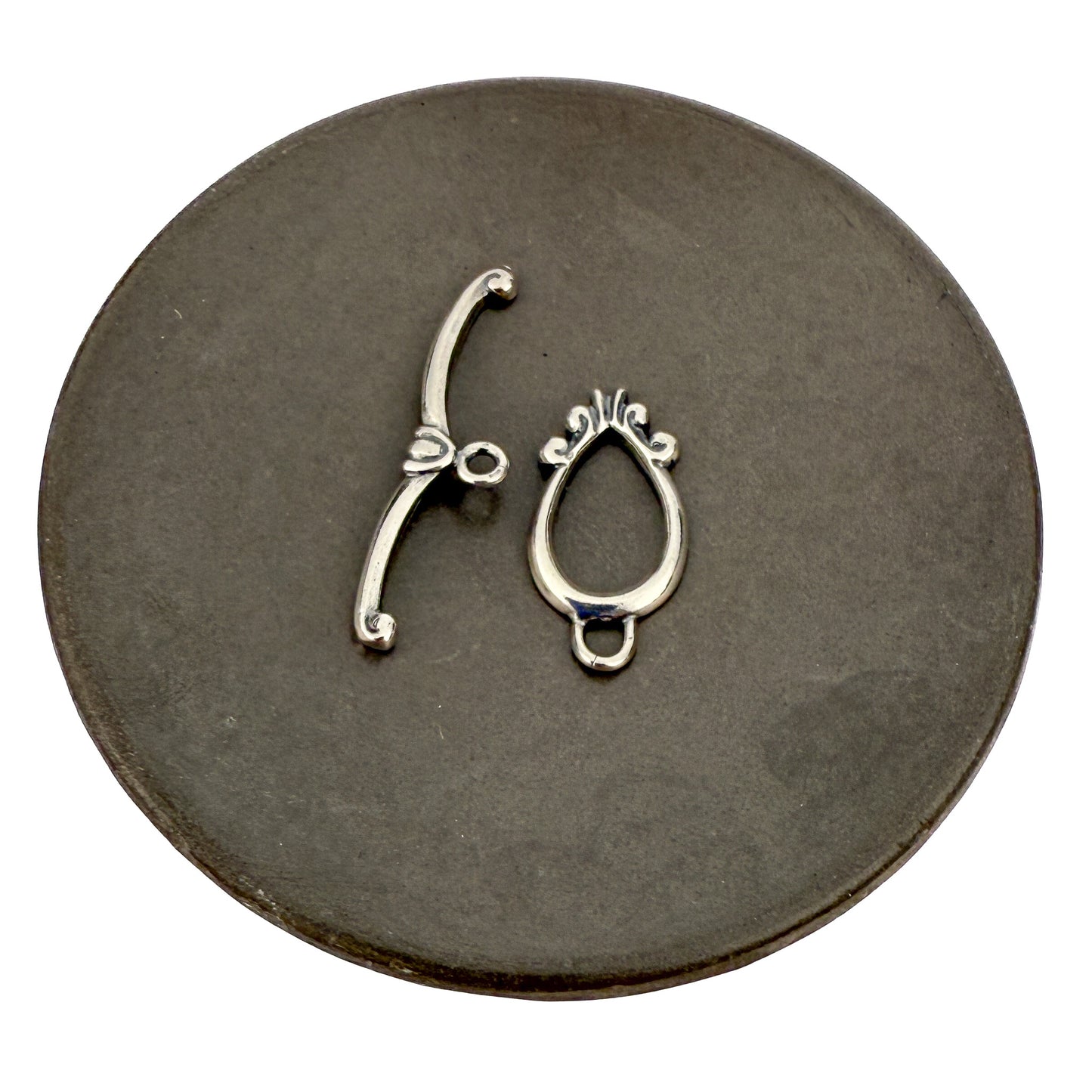 Marquee Toggle Clasp - Sterling Silver (1 set/S569)-The Bead Gallery Honolulu