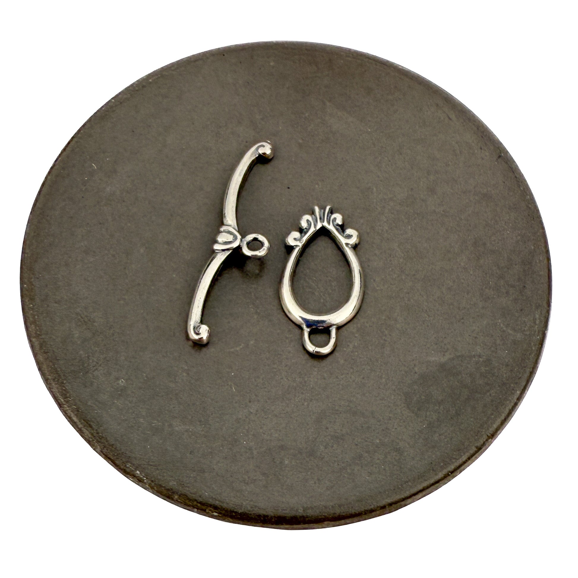 Marquee Toggle Clasp - Sterling Silver (1 set/S569)-The Bead Gallery Honolulu