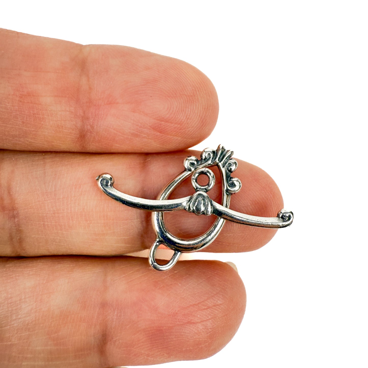 Marquee Toggle Clasp - Sterling Silver (1 set/S569)-The Bead Gallery Honolulu