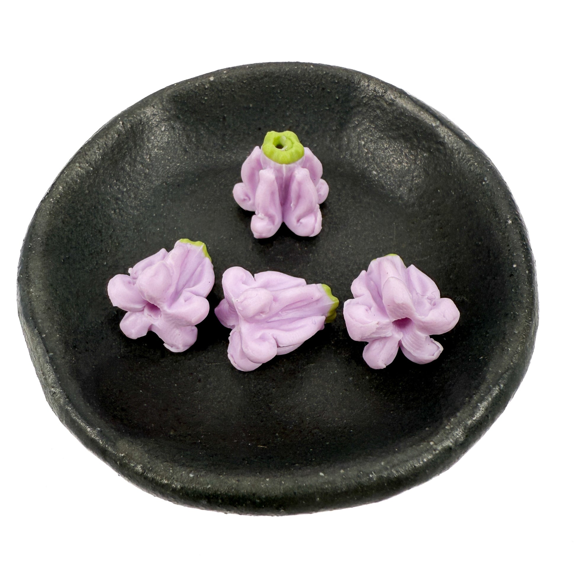 Hawaiian Crown Flower 12mm Clay Bead (C101)-The Bead Gallery Honolulu