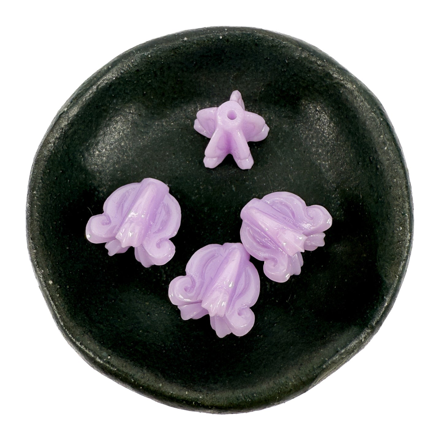 Hawaiian Crown Flower 12-13mm Resin Bead (C131)-The Bead Gallery Honolulu
