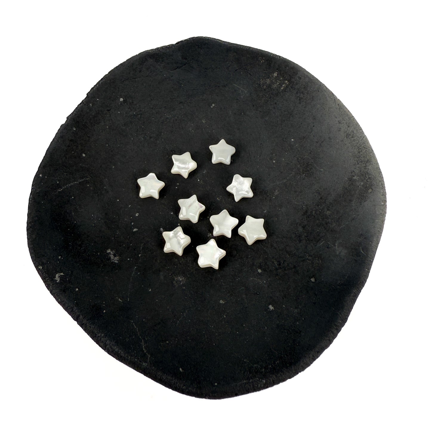 Mother of Pearl Shell Star Bead 2 Sizes - (1 pc/P3286)-The Bead Gallery Honolulu