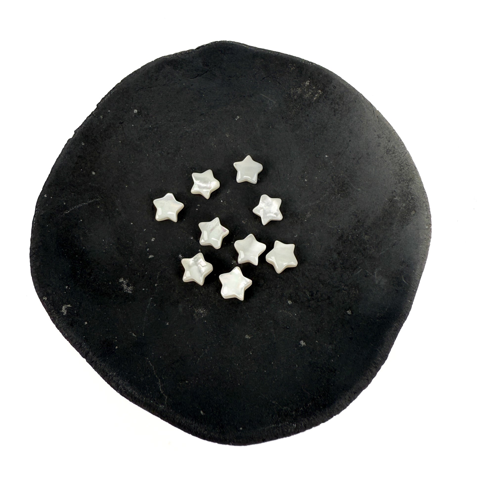 Mother of Pearl Shell Star Bead 2 Sizes - (1 pc/P3286)-The Bead Gallery Honolulu