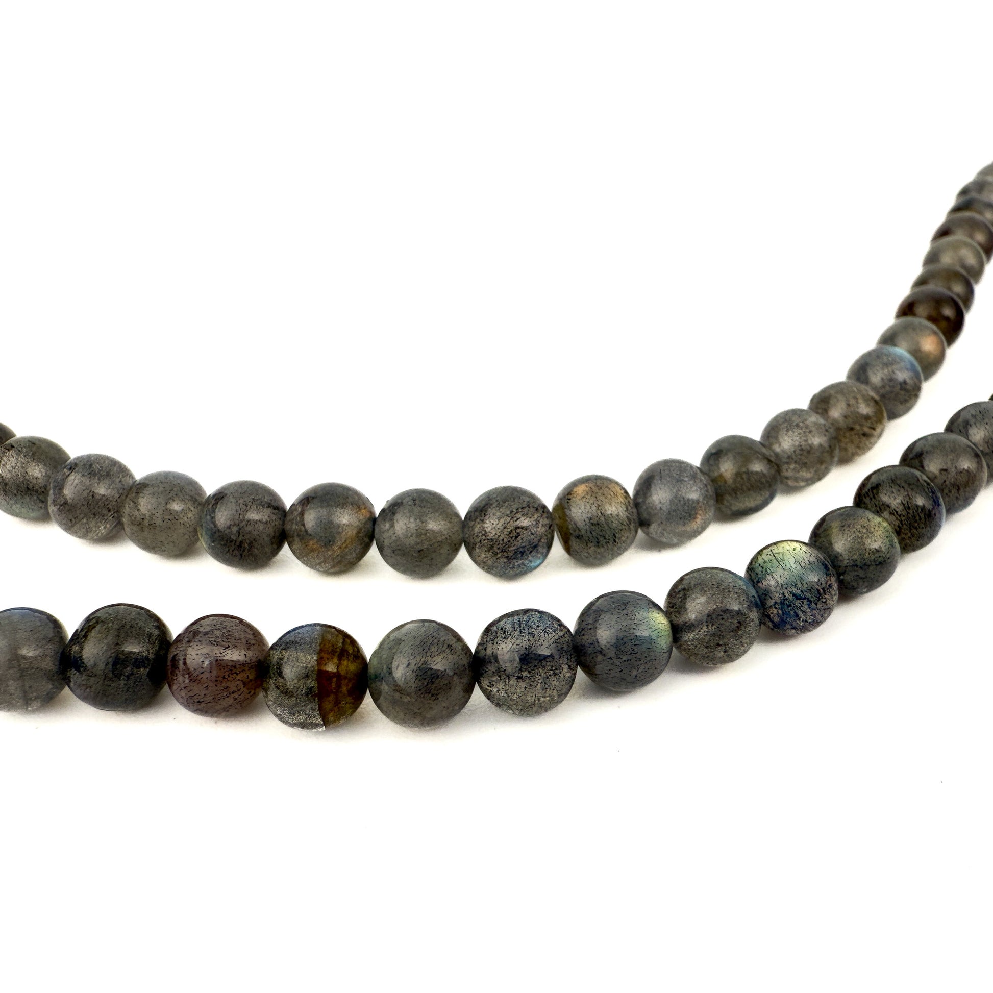 Candy Labradorite 5.5mm Round Bead (GEM1898)-The Bead Gallery Honolulu