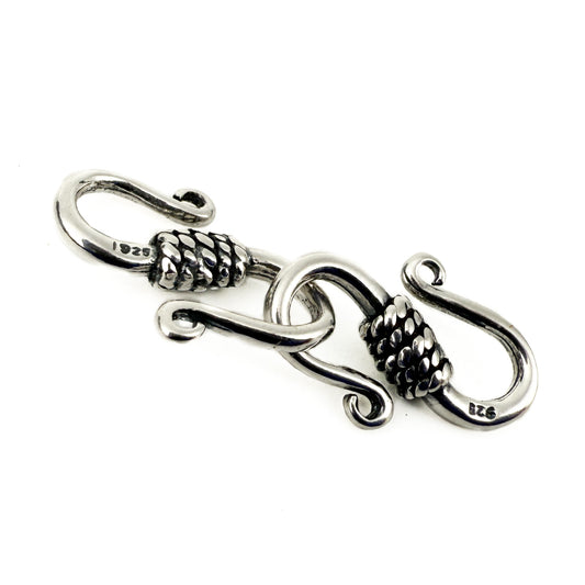 Rope 14mm S-Hook Clasp - Sterling Silver (1 pc/S138)-The Bead Gallery Honolulu