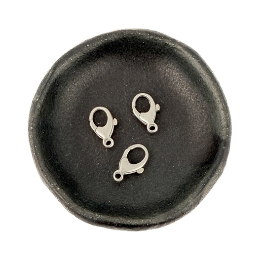 13mm Oval Lobster Clasp - Sterling Silver (1 pc/S17)-The Bead Gallery Honolulu