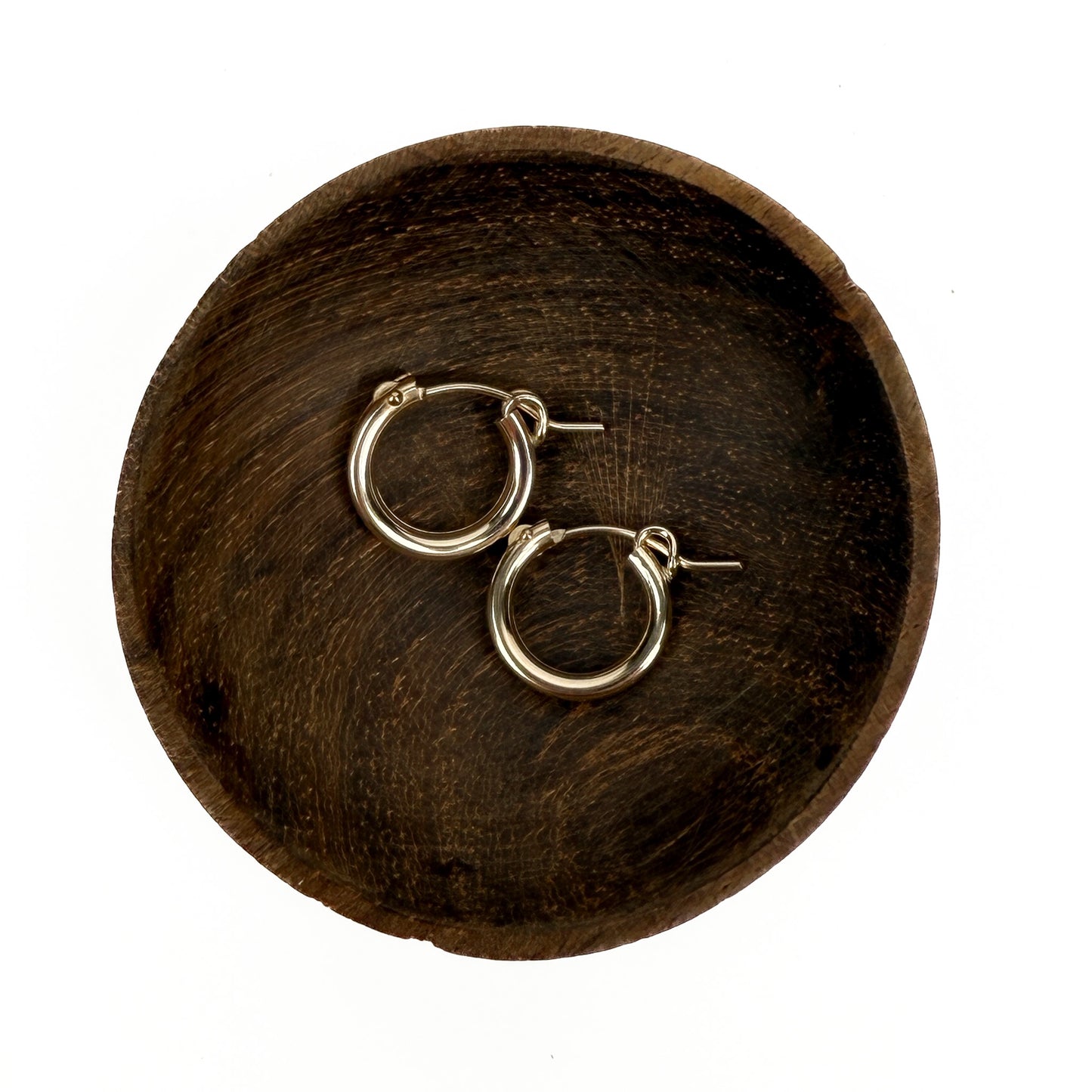 13mm Click-Back Hoop - Gold-Filled (1pair/G675)