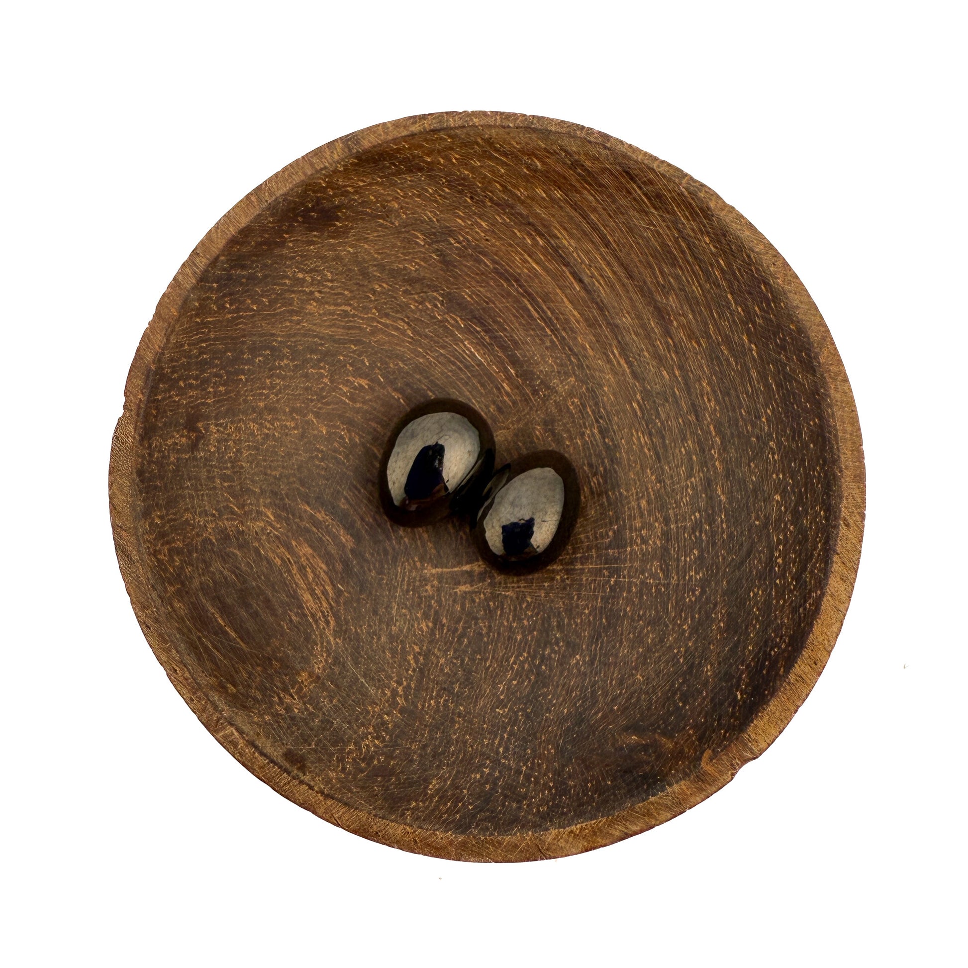 Shungite Smooth Tip Drilled Briolette Beads (2 pcs/P3354)-The Bead Gallery Honolulu