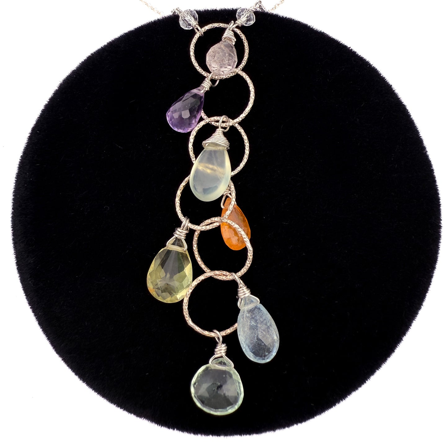 Sandra's Sparkle – Briolette Charm Necklace (KT726)