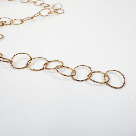 Ruffled Bubble Chain Gold Fill - (1 in/CH242)