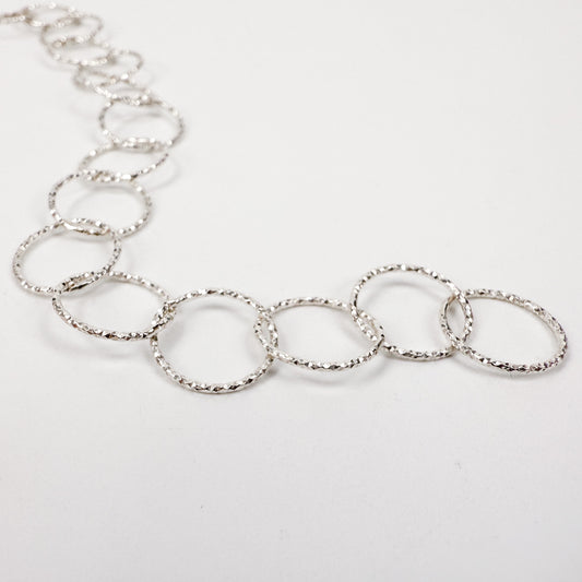 Fancy Bubble Chain Sterling Silver  (1 in/CH190)