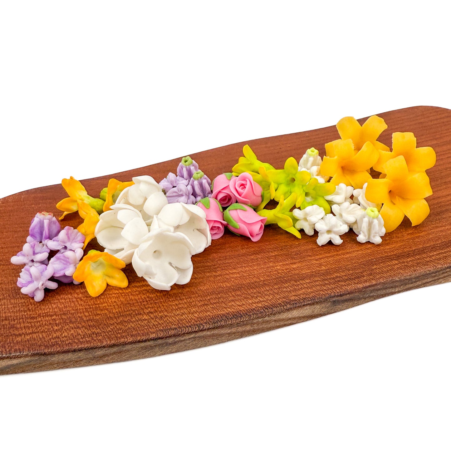 Large Hawaiian Lei Flower Clay Bead (1 pc / P3446)