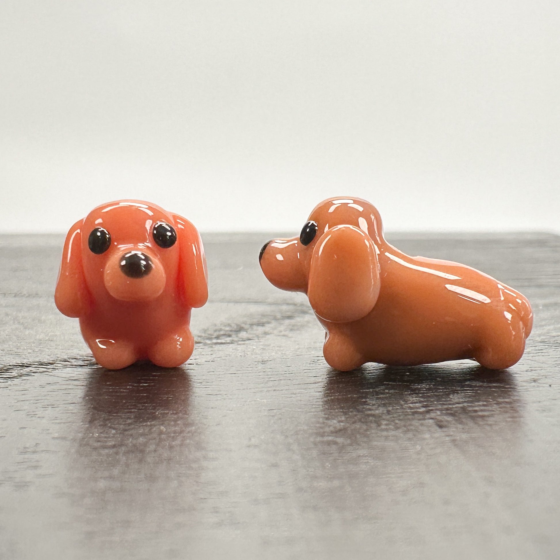 Chibi Beads - Dachshund Dog Body Red-The Bead Gallery Honolulu