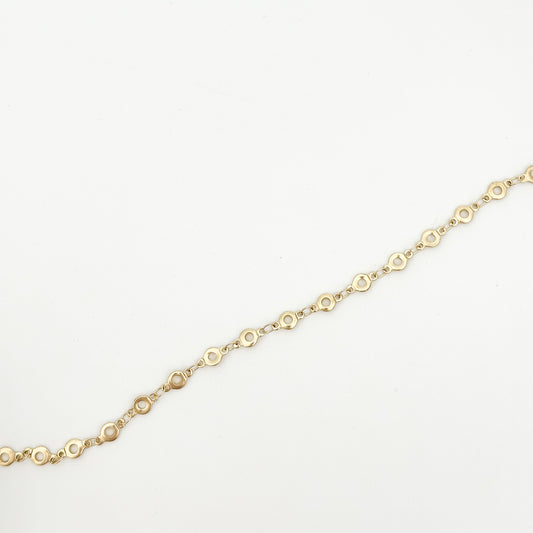 Flat Round "O" Link 4.5mm Chain (2 Colors Available) - 6 in.-The Bead Gallery Honolulu