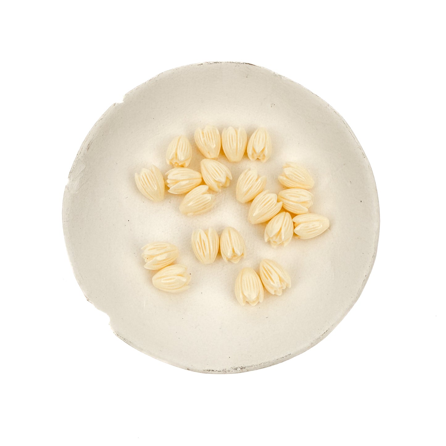 LIMITED RELEASE: Colorful Resin Pikake (Jasmine) 7.5x10mm Medium Flower Bead - Aqua|Green|Pink|Purple|Red |Mix (20 pcs/P3447)