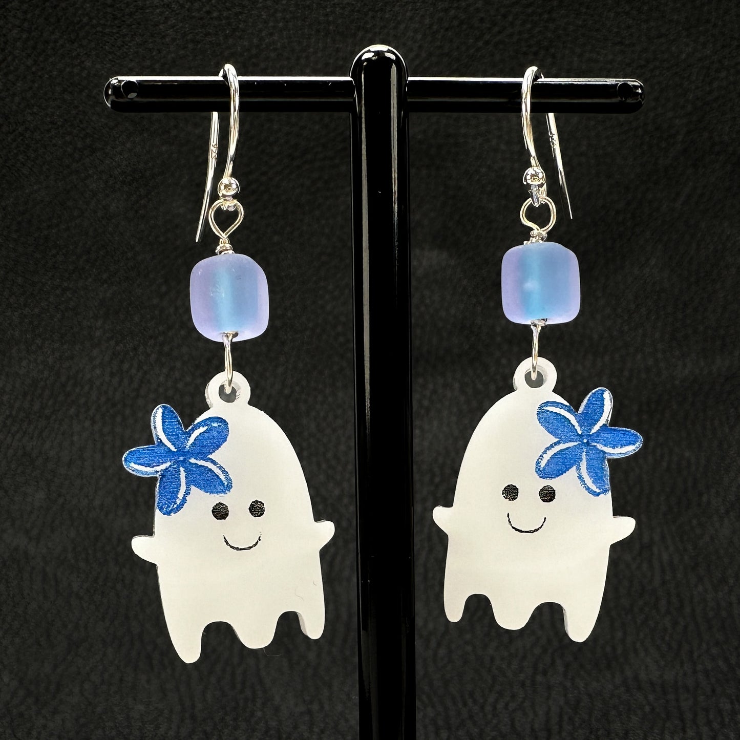 Boo-tiful Ghost or Bat Acrylic Jewelry - 1 pair (J282)